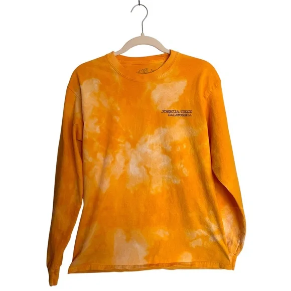 Joshua Tree T-Shirt by The Station Gold Tie Dye Long Sleeve Medium - Picture 3 of 10
